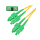 ExtraLink SC/APC-SC/APC Patchcord Jednomodowy Duplex G652D PVC 3mm 2m - 1543624 - zdjęcie 2